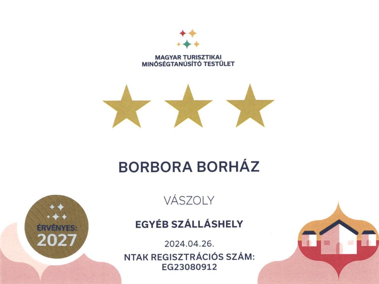 Borbora Borhaz Villa Vászoly Екстериор снимка